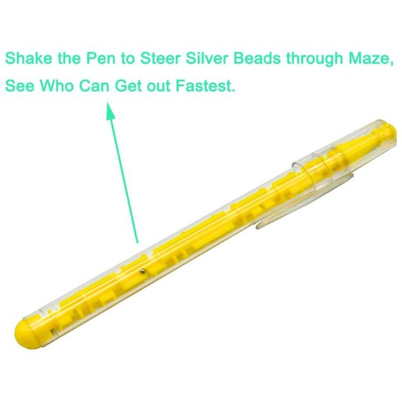 PICK 3 FIDGET Maze Puzzle Blue Ink Ballpoint Pen NEW - Picture 6 of 7